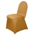 thumbnail image 6 of BalsaCircle 25 Gold Spandex Stretchable Banquet Solid Chair Covers Slipcovers, 6 of 8