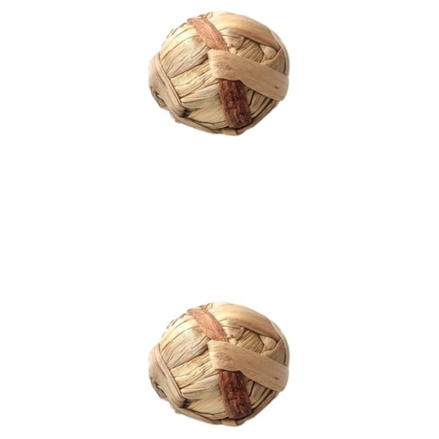 Greeniant Adiciones coloridas, animales pequeños, pelotas de juego para diversión sin fin, pelotas para masticar hierbas, juguetes para bola de calabaza 7cm 2Conjunto