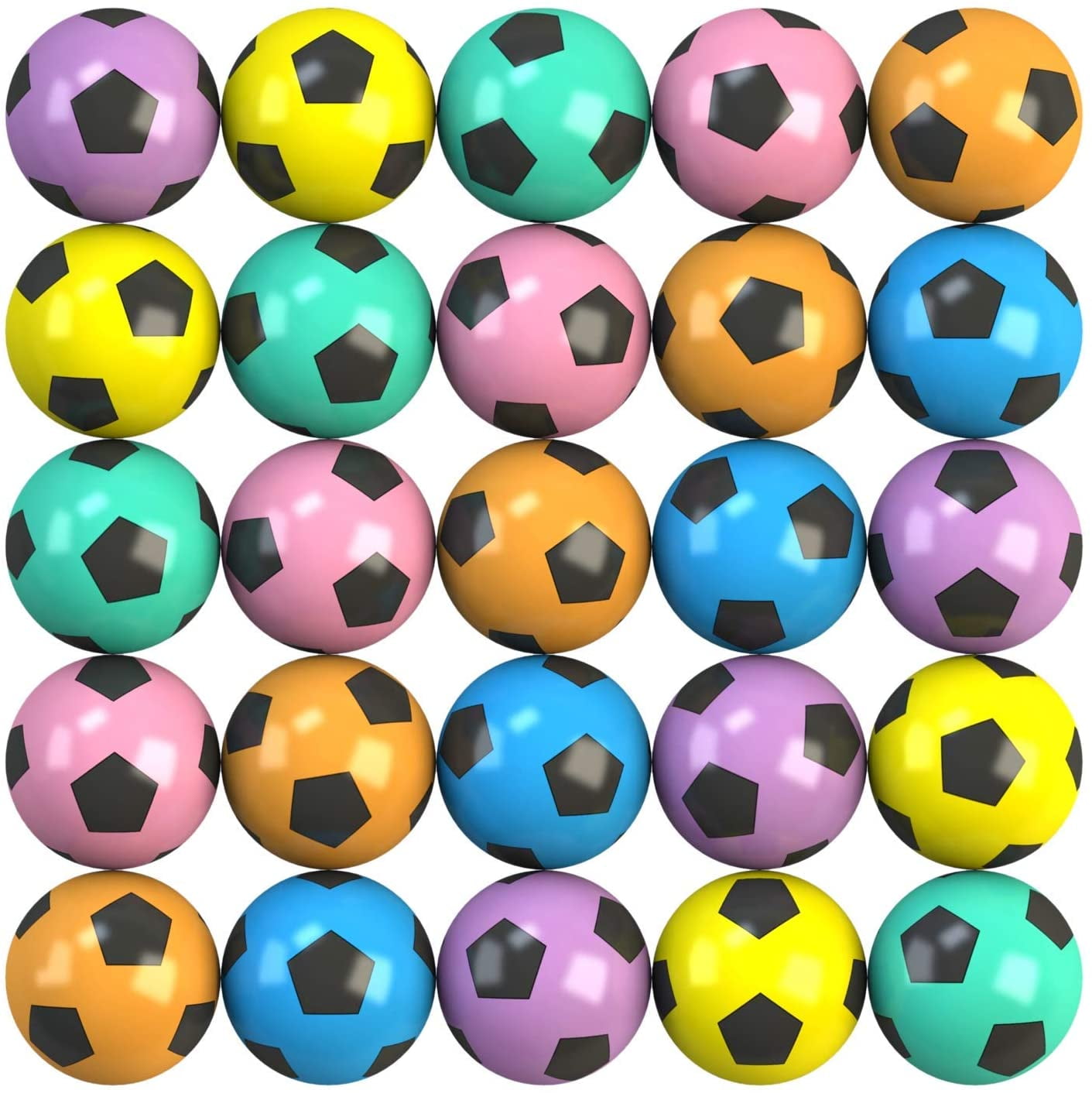 Bouncy Balls Bulk Little Soccer Ball for Kids and Gumball Machine 100