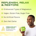 thumbnail image 5 of GoBiotix Magnesium Complex Powder with Magnesium Glycinate & Citrate, Lemon Lime Flavor, 60 Servings, 5 of 9