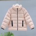 thumbnail image 2 of ibiyuan Girls Down Winter Coat Long, Windproof Hooded Jacket,Casual Outdoor Wear for Children, 2 of 4