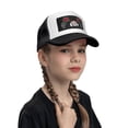 thumbnail image 4 of PAYOHTO Kids Labrador & Rose Baseball Hat Back Adjustable Mesh Breathable Hats Black Trucker Cap Outdoor Fishing Sun Caps for Boys or Girls ages 4-10, 4 of 9