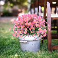 thumbnail image 2 of Morttic 4 Bundles Artificial Daisies Flowers, 4 Bundles Fake Mums Outdoor Plants with Fake Flowers, UV Resistant No Fade Plastic Faux Daisy Flower Plants Shrubs for Garden Home Decoration（Pink）, 2 of 7