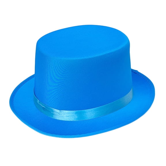 Top Hat for Men Women Adult, Magician Victorian Pilgrim Theatrical Clown Bowler Tailcoat, Cosplay Costume Blue