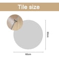 thumbnail image 2 of Transparent tabletop protective film Thick transparent plastic tablecloth suitable for round tables, 2 of 6