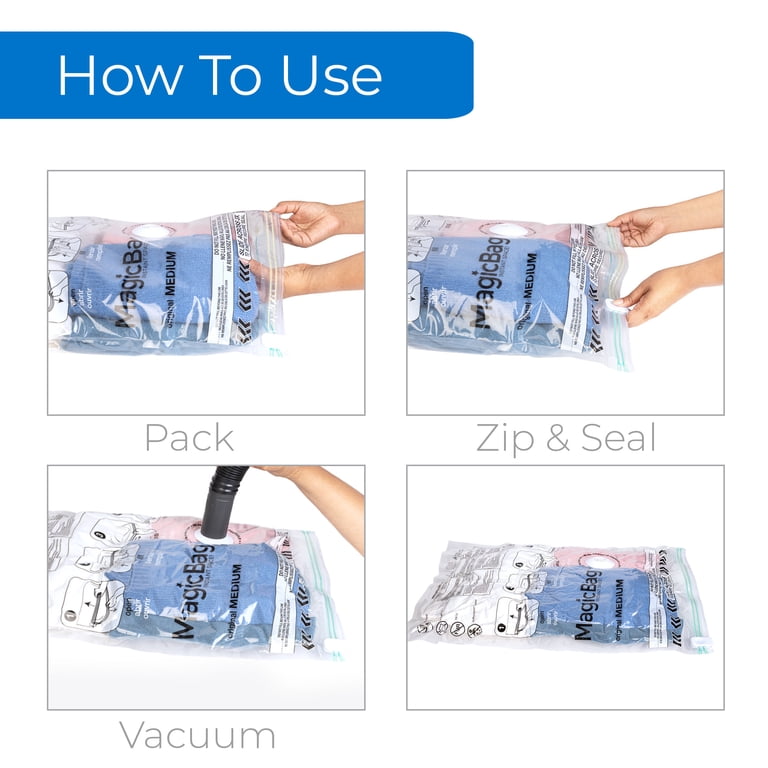 MagicBag X-Large Vacuum Storage Bag, 1 Pack Flat Compression Bag
