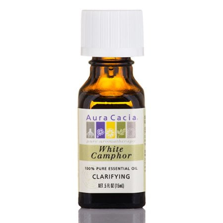 Aura Cacia Essential Oil White Camphor (Cinnamonium Camphora) 0.50 oz