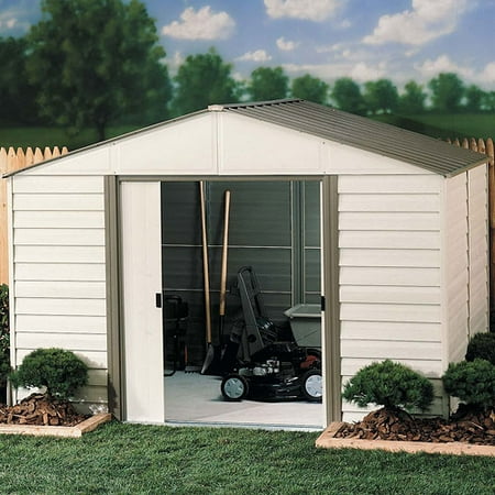 Arrow Vinyl Milford High Gable Steel Shed, 10x8