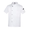 thumbnail image 1 of Chaqueta de chef, ropa de servicio de alimentos, mono para camarero de restaurante de cocina Blanco xxxl, 1 of 9