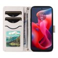 thumbnail image 3 of Motorola MOTO G34 Phone Case , Wallet Flip Cover Adjustable Crossbody Lanyard Magnetic Card Slots, 3 of 5
