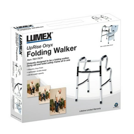 Graham Field Lumex 3 in 1 UpRise Folding Walker, Stand Aid, & Toilet Rail
