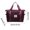 🔥 Wine_New#4197, variant on Nylon Crossbody Shoulder Bag Canvas Large Capacity Foldable Travel Tote | Multiple Compartments | Wet Dry Separation | Unisex Lightweight Duffel | 42x28x22 cm | Expandable | Blue
