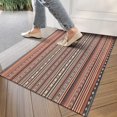 thumbnail image 4 of Boho Red Striped Ethnic Pattern Door Rugs,Washable Non Slip Door Mats Indoor,Decorative Door Mats,Entry Mat Indoor for Entrance,Bedroom,Kitchen,Bathroom,17"x30", 4 of 6