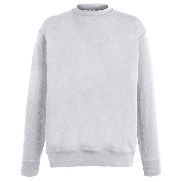 Fruit Of The Loom - Sudadera básica ligera con mangas modelo Set-In hombre caballero (Gris)