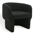 thumbnail image 6 of SAFAVIEH Couture Kellyanne Modern Boucle Solid Accent Chair, Black, 6 of 14