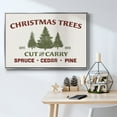 thumbnail image 5 of Christmas Farm Sign I - Framed Gallery Wrapped Holiday Canvas - 25 x 37 - Silver Frame, 5 of 8