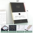 thumbnail image 4 of Calendario Planner Forvencer 2026, semanal y mensual, tamaño A4, color rosa, 4 of 7