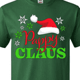 thumbnail image 4 of Inktastic Pappy Claus with Christmas Santa Hat and Snowflakes T-Shirt, 4 of 5