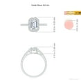 thumbnail image 5 of ANGARA Natural 0.32 Ct. Diamond Halo Ring in Sterling Silver for Women (Ring Size: 4.5), 5 of 10
