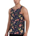 thumbnail image 2 of Easygdp Flower Men's Tank Top, Sleeveless Muscle T Shirts, Breathable, Quick-Dry, Loose for Gym, Running, Fitness - X-Large, 2 of 9