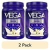(2 pack) Vega Original Protein Plant-Based Protein Powder, Vanilla, 10 Servings (16.2oz)