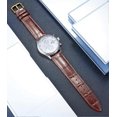 thumbnail image 2 of Genuine Leather Replacement Watch Band Multicolor Waterproof for Men Women, G-Brown (15mm), 2 of 5