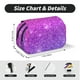 thumbnail image 5 of Disketp Purple Glitter Estuche de Lápices de Doble Capa con Tapa Abatible y Cremallera, Organizador Escolar para Adolescentes y Adultos, 5 of 7