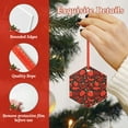 thumbnail image 4 of Pofeuu Tomatoes And Chili Print Christmas Decorations Christmas Ornaments Round Acrylic Flat Hanging Pendant Xmas Hanging Decoration-Hexagon, 4 of 7