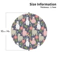 thumbnail image 2 of Kdxio Llamas Funny Coasters,4 Pcs Leather Coasters,Housewarming Gifts,Protect Furniture from Water Marks Scratch and Damage, 2 of 6