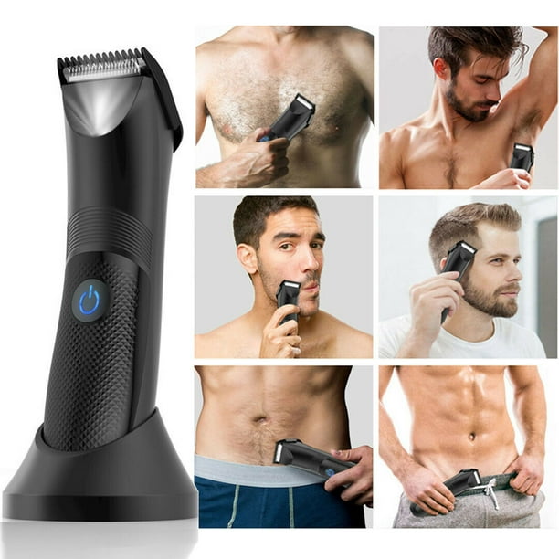 New Manscaping Pubic Hair Trimmer Waterproof Groin Electric Ball Body shaver  