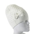 thumbnail image 3 of Wintersong Ribbon Knit Beanie  - White, 3 of 5