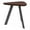 Cocoa Walnut, variant on Willow Lounge Reception Waiting Room End Table HPL Top / Charcoal Steel / Walnut