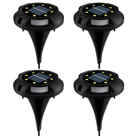 

Yegsfteu 4pcs Waterproof LED Solar Outdoor Ground Lawn Lamp Landscape Night Light