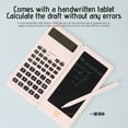 thumbnail image 4 of Lksixu Scientific Calculator with Notepad, 10-Digit Large Screen Calculator with Writing Tablet and Pen, Foldable Pocket Calculator Back to School Handheld Flip Calculators for Students Office, 4 of 8