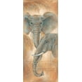 thumbnail image 2 of Kaufman, Judy 16x32 Black Ornate Wood Framed with Double Matting Museum Art Print Titled - Elephants watch, 2 of 4