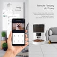 thumbnail image 2 of Smart Automatic Pet Feeder with Video Camera - WiFi Food Dispenser with App, 1080P HD Camera, 6L Large Capacity, Black for Cats & Dogs, 2 of 9