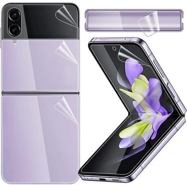 SINBEE [1SET 5PCS] Galaxy Z Flip 4 Screen Protector, with Outer   Inner Soft Film   Back Cover TPU Flexible Screen Protector, HD Full Covered, No Bubble Hydrogel Screen Protector for Samsung Z Flip 4