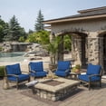 thumbnail image 3 of Arden Selections Modern Acrylic Outdoor Deep Seating Cushion Set 24 x 24, Lapis Blue, 3 of 6
