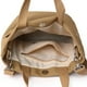 thumbnail image 3 of Bolso de mano para mujer, bolso de mano de lona a la moda de gran capacidad, bolso de mensajero sólido (caqui) Tmvgtek Para Estrenar, 3 of 9