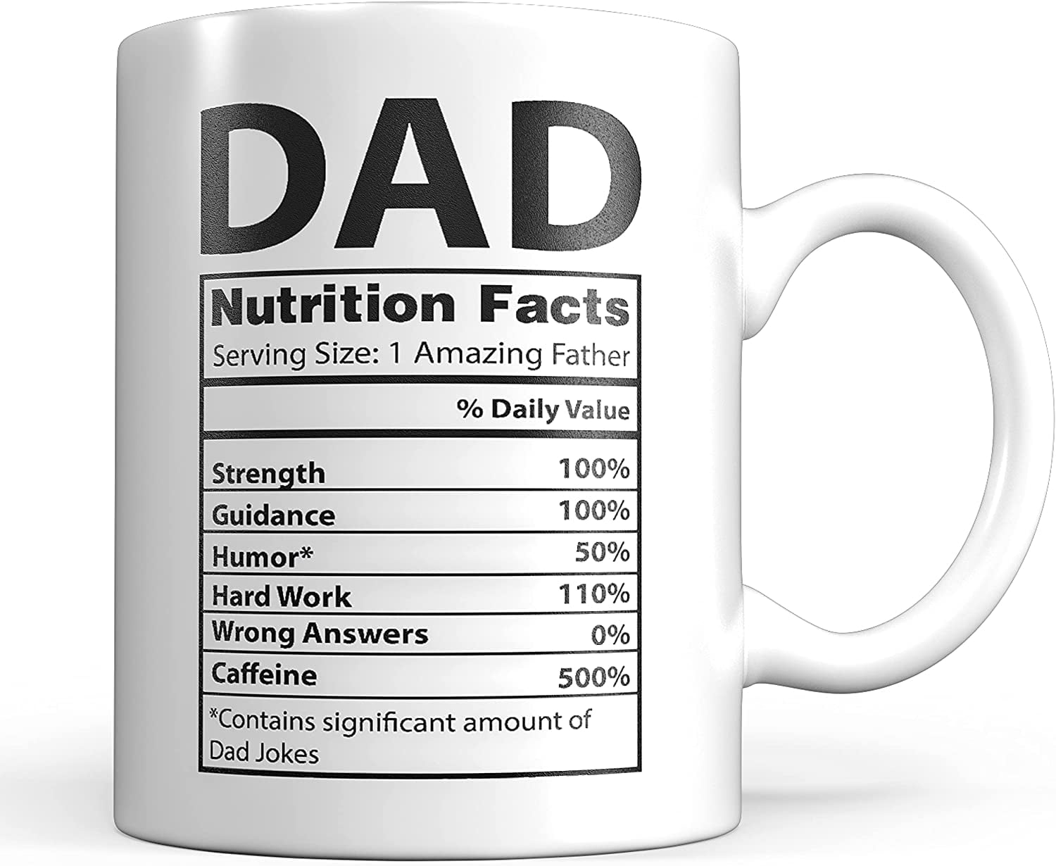Funny Fathers Day Gift White Mug 11oz Amazing Step-Dad,Birthday,Christmas Gift 