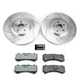 thumbnail image 3 of PowerStop Front Z26 Street Warrior Carbon-Fiber Ceramic Brake Pad and Drilled and Slotted Rotor Kit Fits: DODGE Select Models K8169-26, 3 of 9