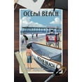 thumbnail image 3 of Ocean Beach, New Jersey, Lifeguard Stand (12x18 Wall Art Poster, Room Decor), 3 of 3