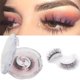 thumbnail image 2 of Self-adhesive false eyelashes, 3D false eyelashes, reusable and waterproof eyelashes, no liner or glue, 2 of 4