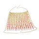 thumbnail image 3 of Cadena para el cuerpo con diamantes de imitación,Cadena corporal Top Rave Body Jewelry collar halter,Cadena corporal con lentejuelas impresionantes Cadena corporal Joyería corporal,Camisola, 3 of 8