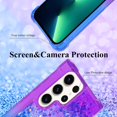 thumbnail image 5 of Comepatible with Samsung S23 Ultra Case Glitter Sparkle Gold, Luxury Phone Case for Samsung Galaxy S23 Ultra Case Silicone Shiny Bumper Protective Case Anti-Scratch Cover (Purple-Blue), 5 of 14