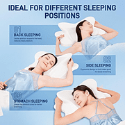 Balea Memory Foam Ergonomic Cervical Neck Contour Pillow for Neck and Shoulder Pain Relief, 1 Count