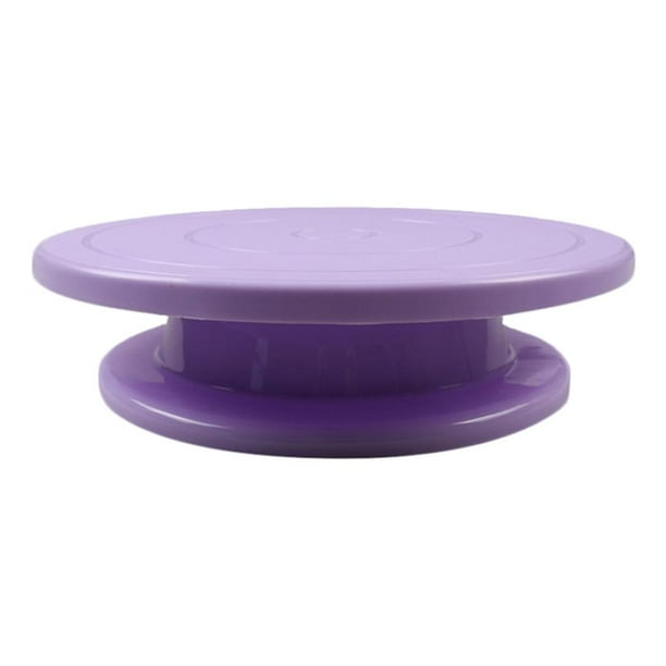 Bandeja para hornear pasteles de 11 "de alta flexibilidad rotacional, fácil control de rotación Púrpura