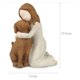 thumbnail image 2 of Figuras y estatuas con la frase "Amo a mi perro", regalos de recuerdo de amistad con ángeles de perro, figuras esculpidas y pintadas a mano para amantes de los perros en color marrón, 2 of 3