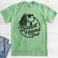 thumbnail image 2 of Basset Hound Dad, Unisex Men's Shirt, Basset Hound Owner, Funny Dog Dad Gift, Heather Apple Green, Small, 2 of 6