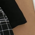 thumbnail image 7 of newwalpole Toddler Girl Fall Winter Clothes Cute Puff Sleeve Top Plaid Mini Skirt Girls A-line Dress Black for Size 2-3 Years, 7 of 7
